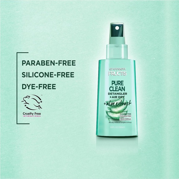 Garnier Fructis Pure Clean Detangler + Air Dry With Aloe Vera Size 5oz - Picture 1 of 4